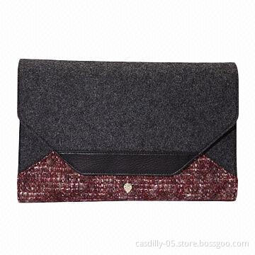 Clutch bags with internal zip pocket
